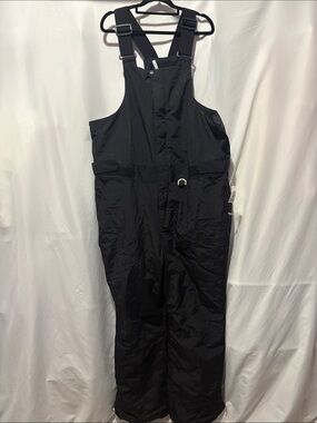 Amazon Essentials Black Ski Snow Bib Overalls